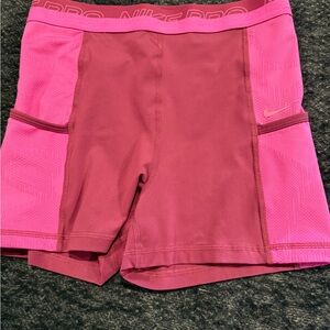 Nike Women's Pink Yoga Training shorts tights M